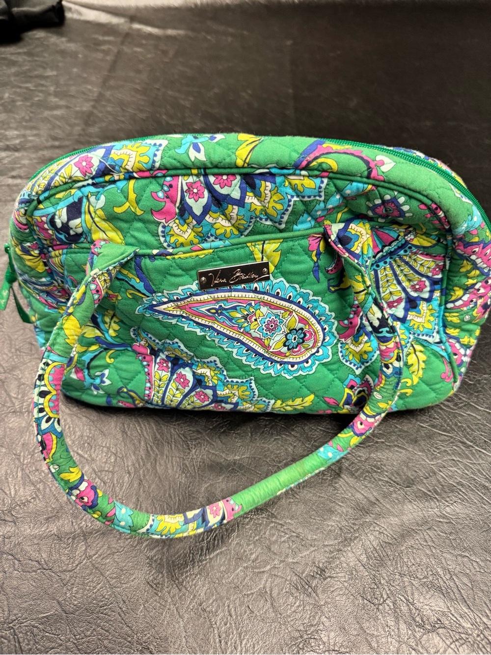 Vera Bradley Emerald Paisley Quilted Bag